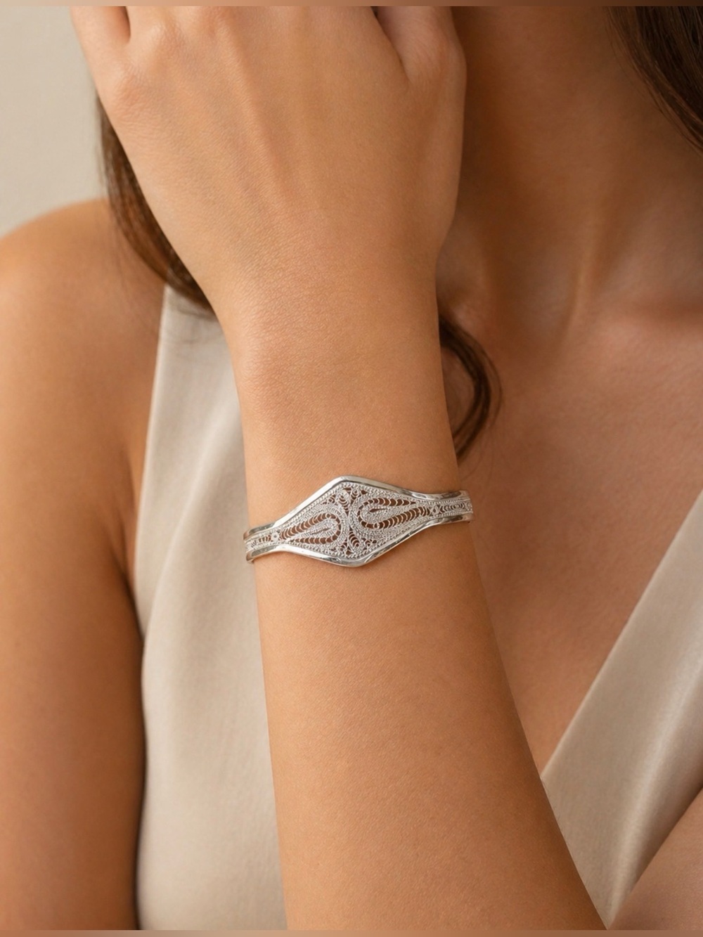 925 Sterling Silver Philippines Filigree Bracelet